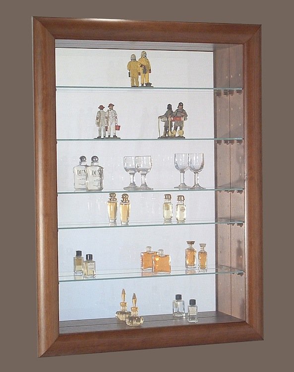 Vitrine miniature à 6 étages pour poupées - Étagère murale avec